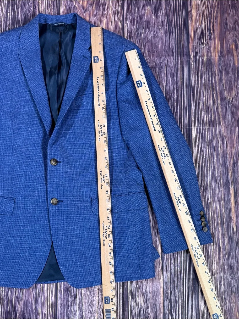 Ralph Ralph Lauren Blazer Sport Coat Men's 42R Blue Wool Silk Linen Blend